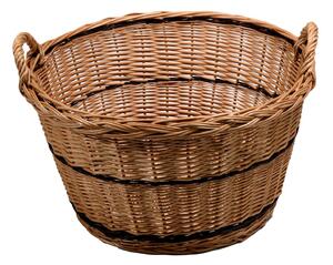 Cesta in Vimini con Manici ø58H31/38cm Europeo Batar
