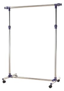 Stender Appendiabiti Larghezza e altezza regolabili con Ruote in Acciaio Inox 160x170 cm