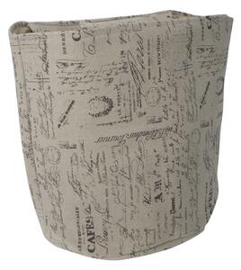 Cestone Home Bag Writings Ø40x45 cm Cotone