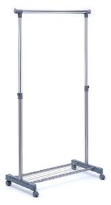 Stender Singolo in Metallo Cromato con Portaoggetti Portata 15Kg Tosini AC9001-GR