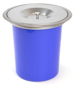 Pattumiera da Incasso per Piano Cucina 6 Litri in Acciaio e Plastica Emuca