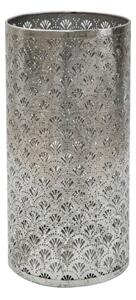 Porta Ombrelli Flowy Ø24x48 cm in Ferro Argento