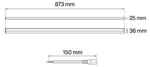 Tubo LED Integrato T5 14W, 90cm, CCT Bianco Variabile, Angolo 160° Selezionare la lunghezza 90 cm