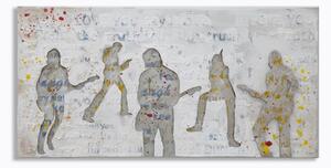 Dipinto su Tela Rock 120x3x60 cm in Legno e Canvas