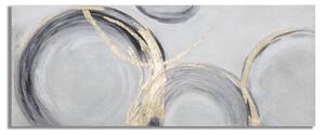 Dipinto su Tela Circly 150x3,8x60 cm in Legno di Pino e Canvas Multicolor