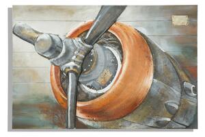 Dipinto su Tela Aviator 120x3,7x80 cm in Alluminio Plastica e Canvas