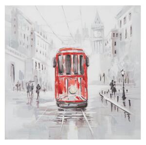 Dipinto su Tela Tram 80x3x80 cm in Legno e canvas