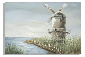 Dipinto su Tela Mulino 120x3,7x80 cm in Alluminio Plastica e Canvas