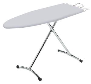 Asse da Stiro Salvaspazio Relax 123x39 cm Gambe Doppie Altezza Regolabile in Acciaio