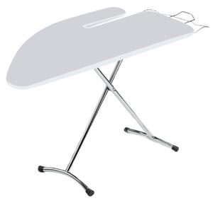 Asse da Stiro Completo Festival 125x48 cm con Piano Stiramaniche Regolabile in Altezza