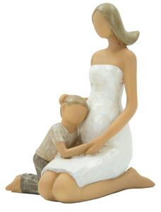 Donna Wood Incinta 8x7x11,5 cm in Poliresina