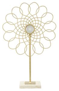 Decorazione Glam Ring 25,5x10x39,5 cm in Ferro Oro