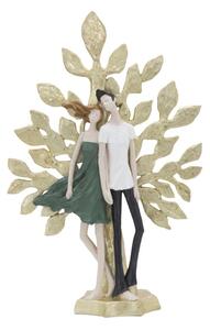 Scultura Coppia Albero della Vita 35x13x52 cm in Resina
