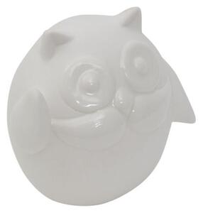 Gufo Porcellana Hello 9,5x6,5x8,5 cm Porcellana Bianco
