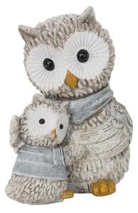Gufo Ken con Figlio 7x4,5x7,5 cm in Poliresina