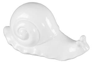 Lumaca Ceramica 19x8,5x8,8 Min 6 cm in Ceramica Bianco