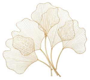 Pannello Glam Leaf 69x5x62 cm in Ferro Oro