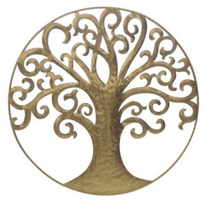 Pannello Albero della Vita Oro Glam Ø70x1,8 cm in Ferro Oro