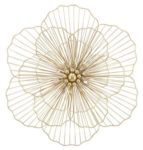 Pannello Flower Stick 58,5x7,5x55 cm in Ferro Oro