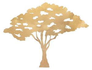 Pannello Leaf Tree Plan 82x1,5x63 cm in Ferro Oro