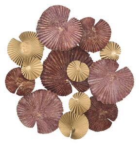 Pannello Round Leaf 68,5x6x66,5 cm in Ferro Multicolor