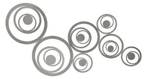 Pannello da Muro Bubbles 120x1,2x60 cm in Ferro Argento