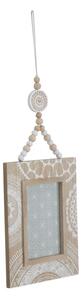 Cornice da Muro Cancun 15x1x41 cm MDF Marrone e Bianco