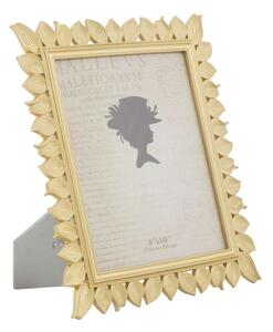 Cornice Leaf Glam 28,5x1,8x34 cm in Resina Oro