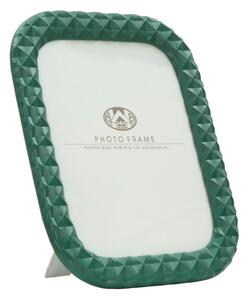 Cornice Block 26x1,8x31 cm in Poliresina e Vetro Verde