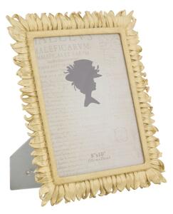 Cornice Glam Petalo 28x1,8x33 cm in Resina Oro