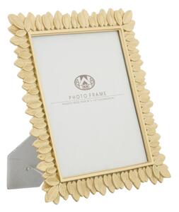 Cornice Glam Leaves 28x1,8x30,2 cm in Resina Oro