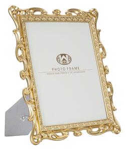 Cornice Celta 26,7x2x32,3 cm in Poliresina e Vetro Oro