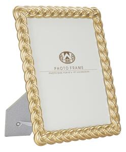 Cornice Ropy Oro 25x2x30 cm in Poliresina e Vetro Oro