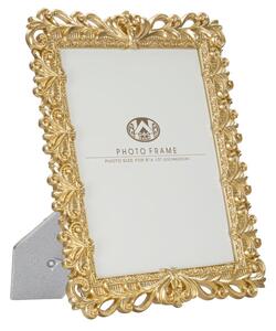 Cornice Rich 26,8x2x32,5 cm in Poliresina e Vetro Oro