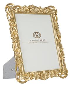 Cornice Flossy 27,8x2,5x33,5 cm in Poliresina e Vetro Oro