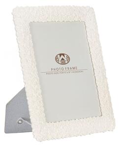Cornice Creamy Roses 20,5x1,8x26 cm in Poliresina e Vetro Crema