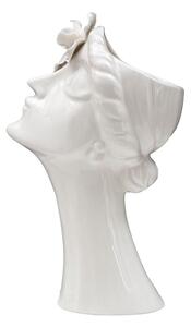 Vaso Woman Purity 19x13,6x32,8 cm Porcellana Bianco