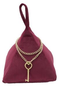 Ferma Porte Triangle Bordeaux 14x14x20 cm in Cotone