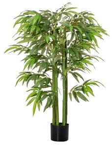 Pianta Artificiale di Bambù H140 cm con Vaso Verde