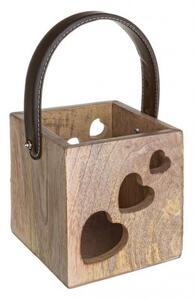Lanterna Helm Cuori S in Legno
