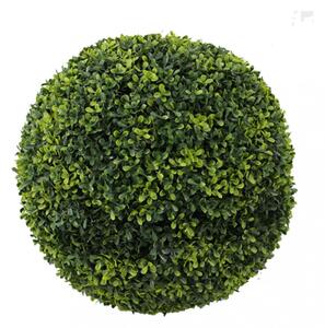 Sfera di Bosso Artificiale Ø28 cm in Polietilene Verde