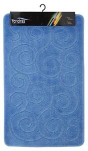 Tappeto Polipropilene Riccio 60X100Cm Azzurro