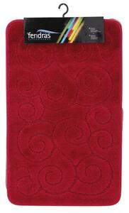 Tappeto Polipropilene Riccio 50X80 Rosso