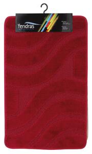 Tappeto Polipropilene Onda 50X80 Cm Rosso