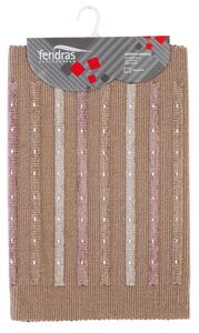 Tappeto Cotone Grata 50X90 Cm Grigio