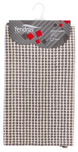 Tappeto Cotone Grata 50X90 Cm Tortora