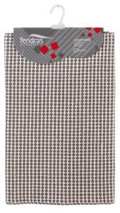 Tappeto Cotone Grata 60X120 Cm Tortora