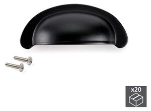 Maniglie per Mobile Interasse 64 mm Zama Nero 20 Pezzi Emuca