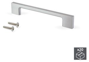 Maniglie per Mobile Interasse 128 mm Zama Niquel Satinato 20 Pezzi Emuca