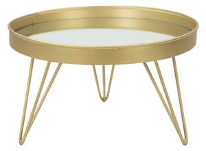 Svuota Tasche Glam Oro/Mirror Ø31x18 cm in Ferro e Specchio Oro
